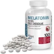 Viên Ngậm Giúp Ngủ Ngon Melatonin 10mg Bronson hũ 100 Viên