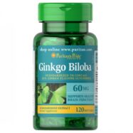 Puritan’s Pride GINKGO BILOBA 60mg – Cải Thiện Tuần Hoàn Não, Tăng Cường Trí Nhớ